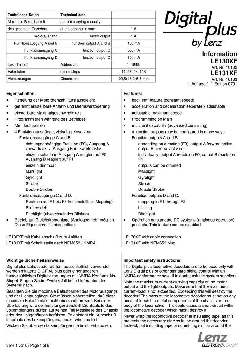 Lenz 10133 Information