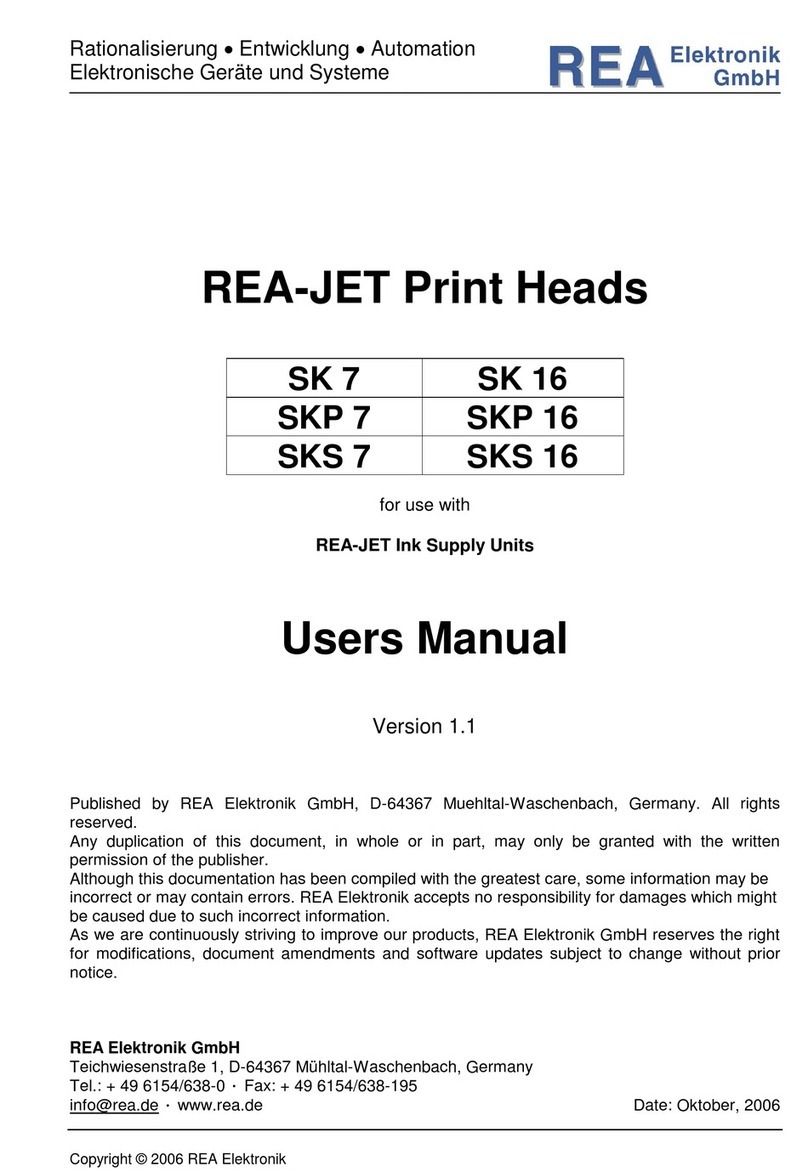 REA JET SK 7 user manual