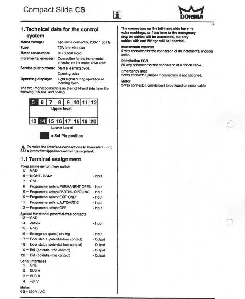 Dorma Compact Slide CS manual