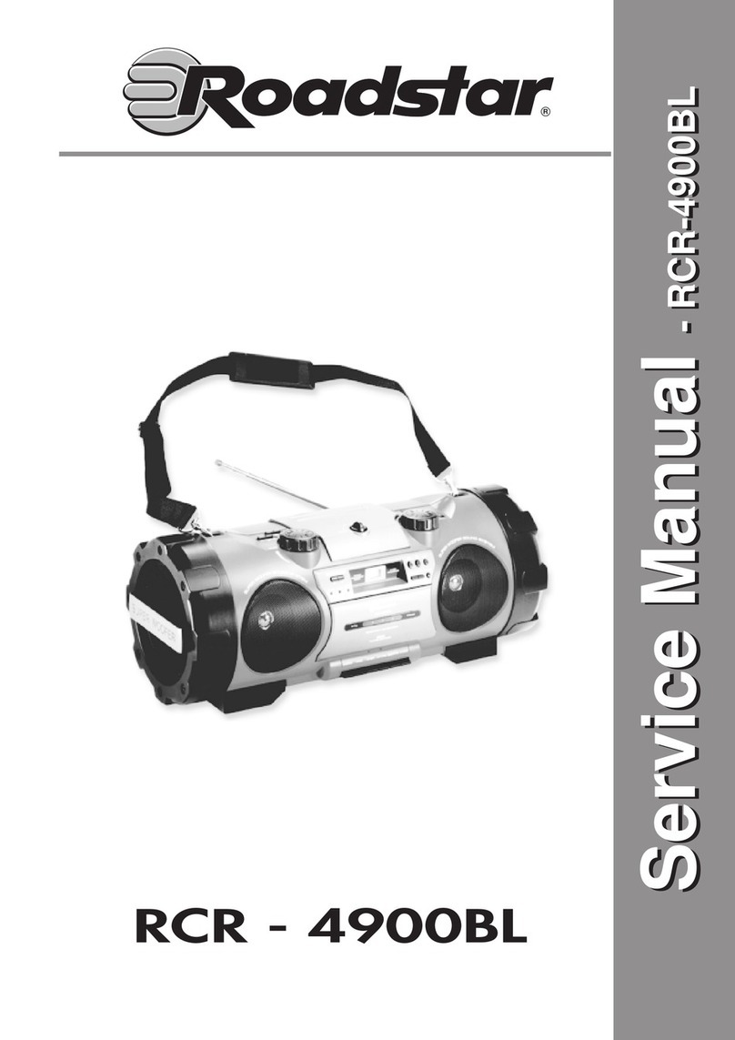 Roadstar RCR-4900BL Service manual