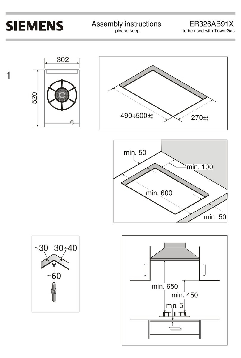 Siemens ER326AB91X Assembly instructions