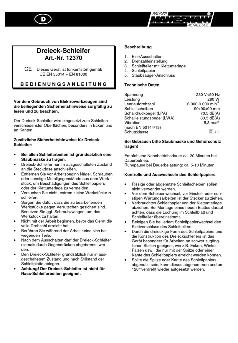 Mannesmann 12370 User manual