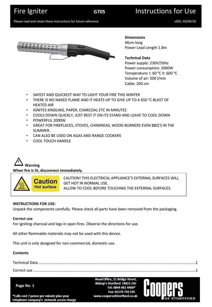 Coopers G705 Instructions for use Coopers G705 Instructions for use