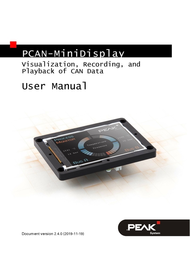 Peak PCAN-MiniDisplay User manual Peak PCAN-MiniDisplay User manual