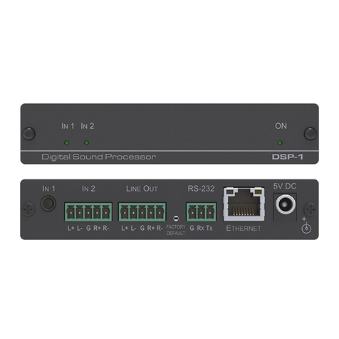 Kramer DSP-1 User manual