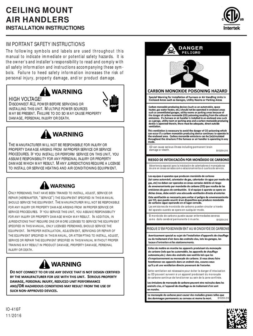 Amana ACNF180 Series User manual