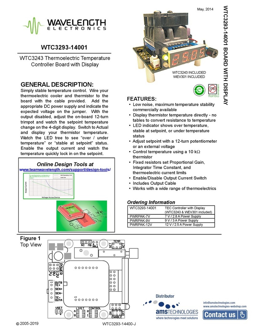 Wavelength Electronics WTC3293-14001 quick start guide