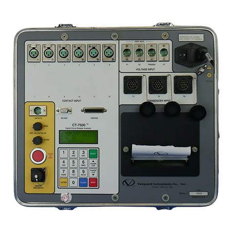 Vanguard Instruments CT-7500 operating instructions