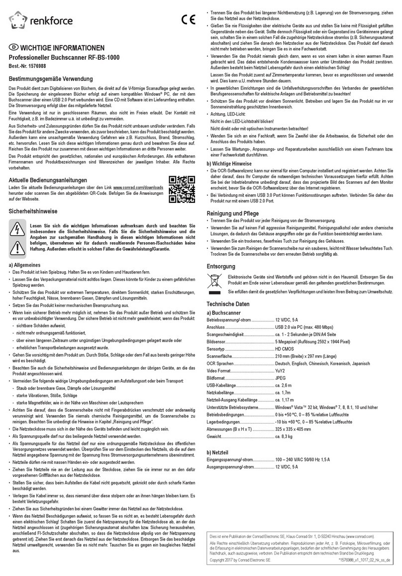 Renkforce 1576988 Operating manual Renkforce 1576988 Operating manual