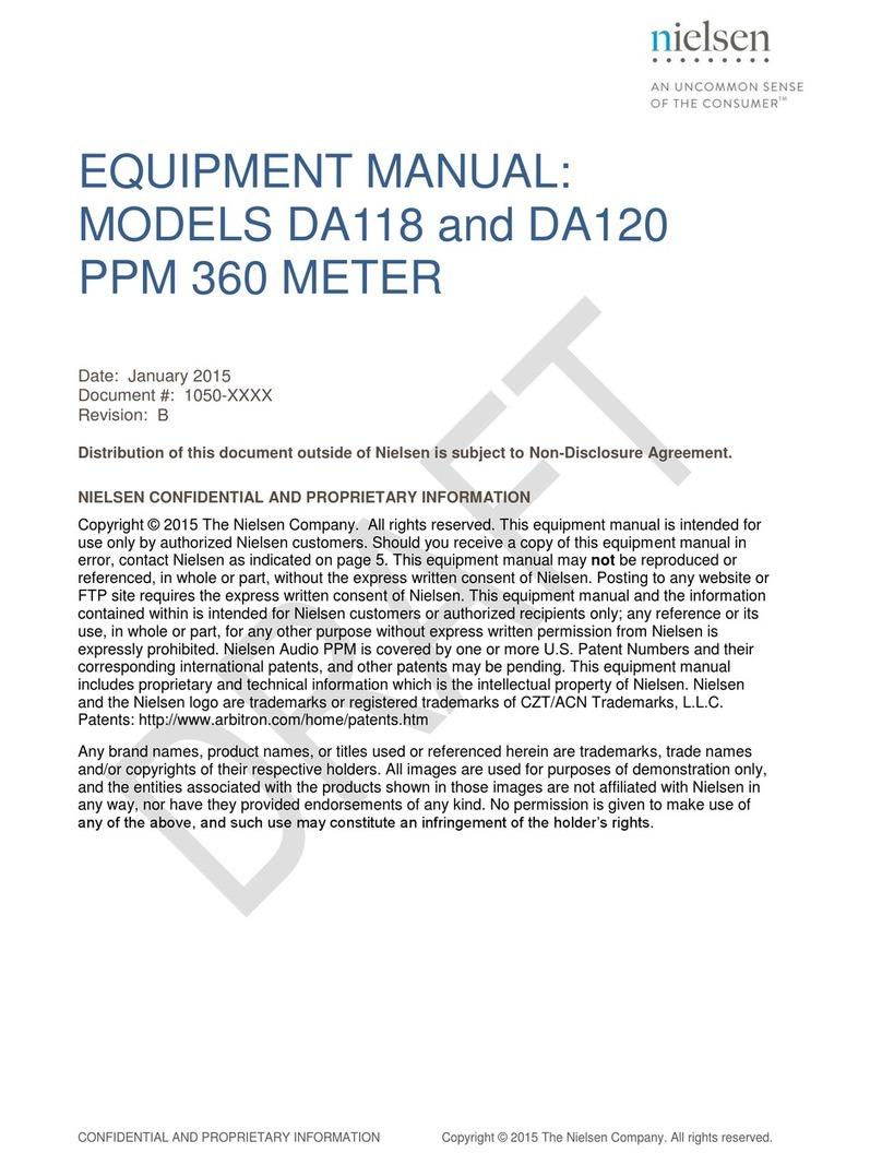 Nielsen PPM 360 METER Equipment manual