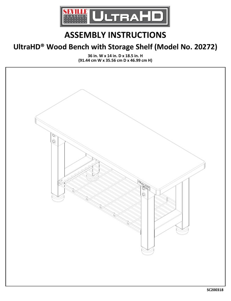 Seville Classics UltraHD 20272 Assembly instructions
