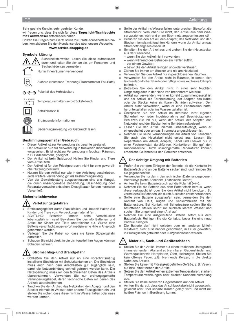 DS Produkte SL7375O instructions