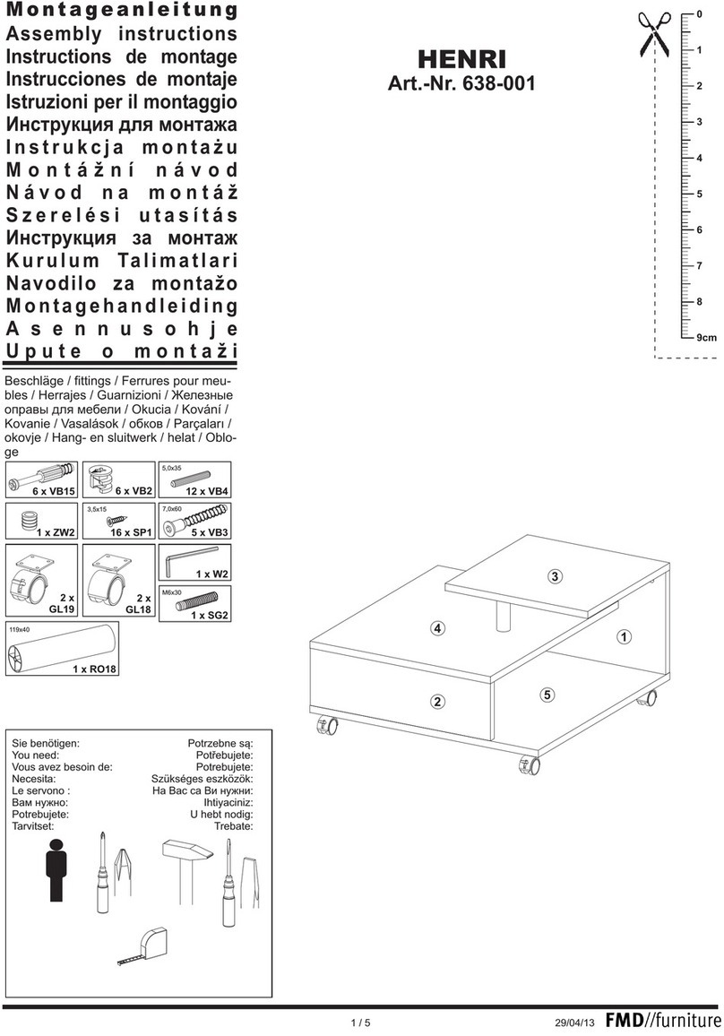 FMD Furniture HENRI 638-001 Assembly instructions FMD Furniture HENRI 638-001 Assembly instructions