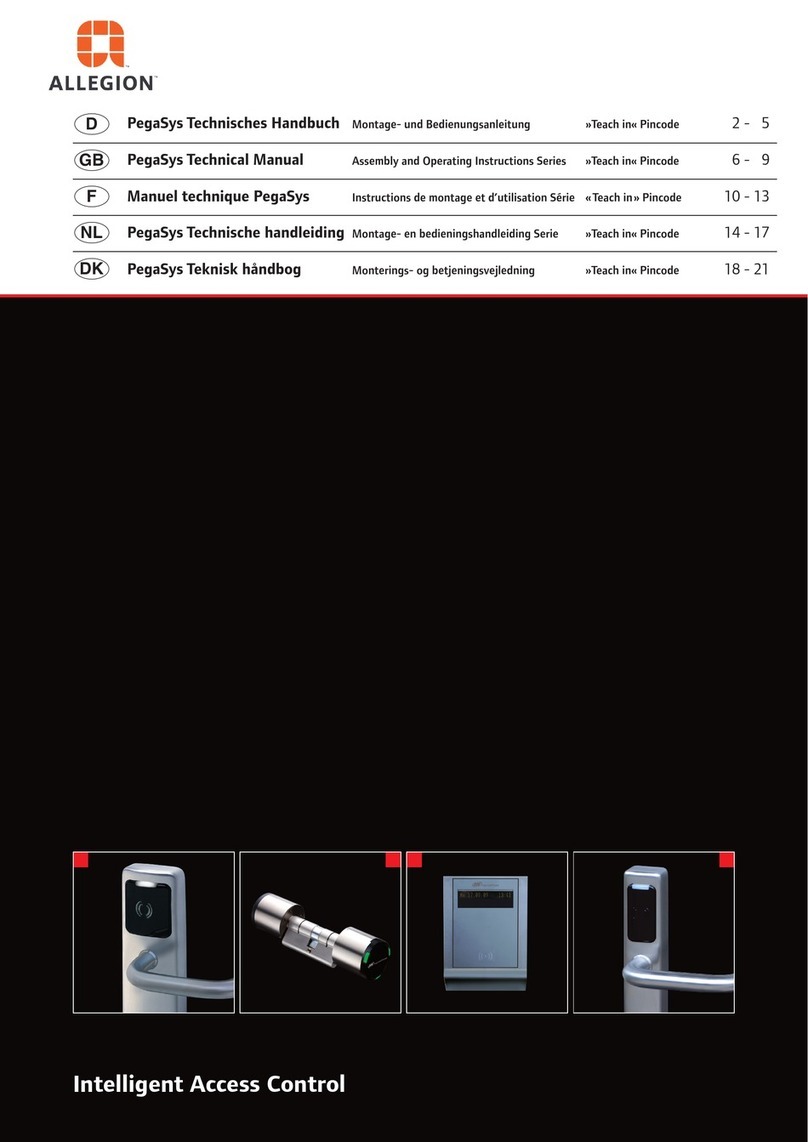 Allegion PegaSys Series Technical manual