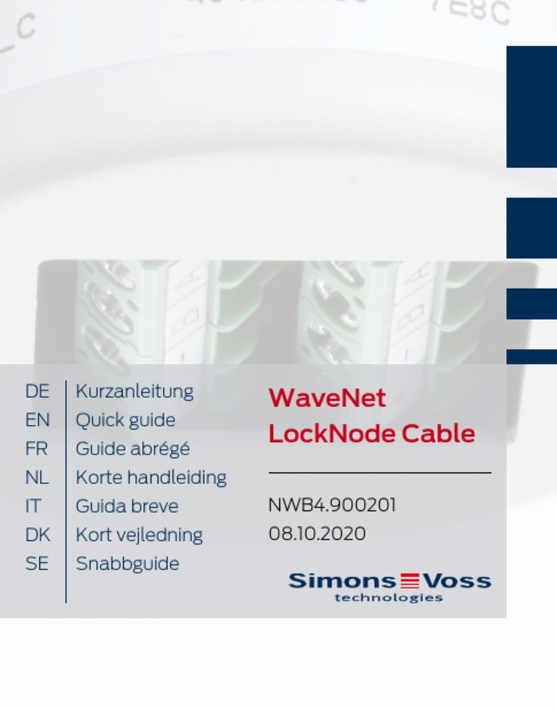 Simons Voss Technologies WaveNet LockNode WN.LN.C User manual
