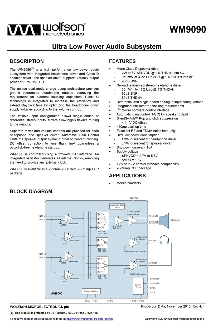 Wolfson WM9090 manual