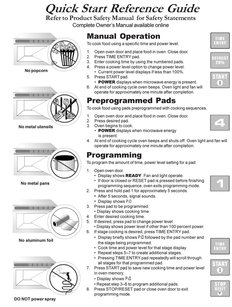 Amana RFS10SW2 Series User manual