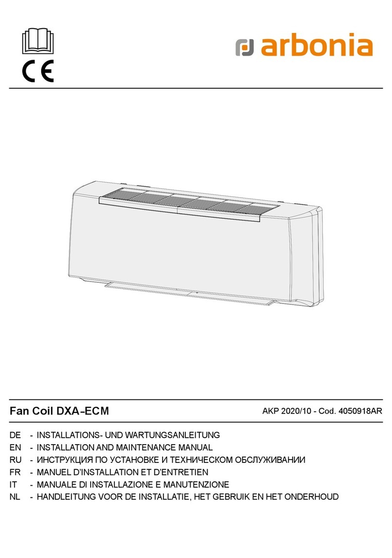 Arbonia DXA-ECM Installation and maintenance manual
