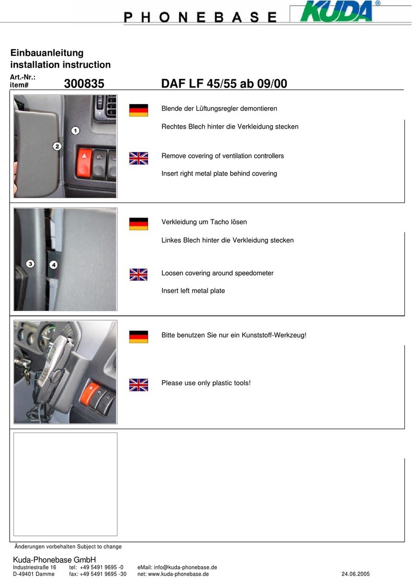 Kuda-Phonebase 300835 manual