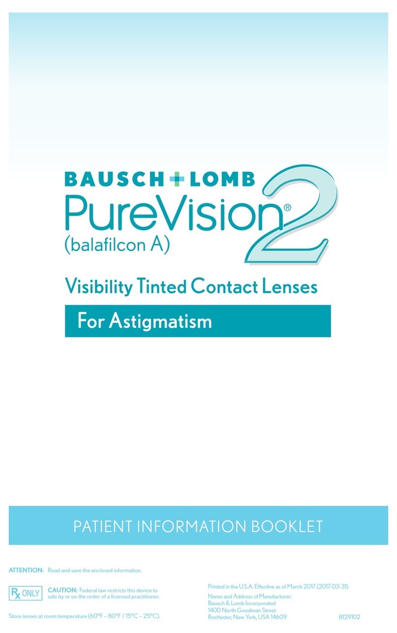Bausch & Lomb PuerVision2 quick start guide