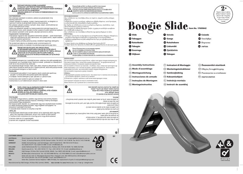 Keter K&d Boogie Slide 17609642 User manual