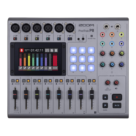 Zoom PodTrak P8 Operation manual
