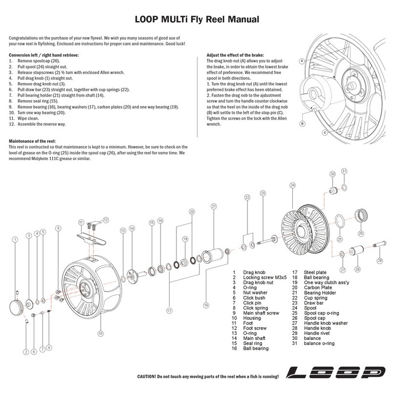 LOOP MULTi Fly Reel manual