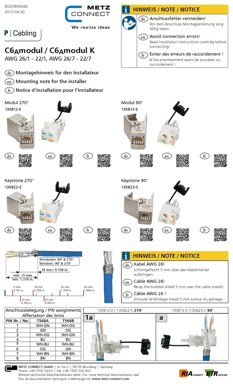 Metz Connect C6Amodul Mounting Note for the installer