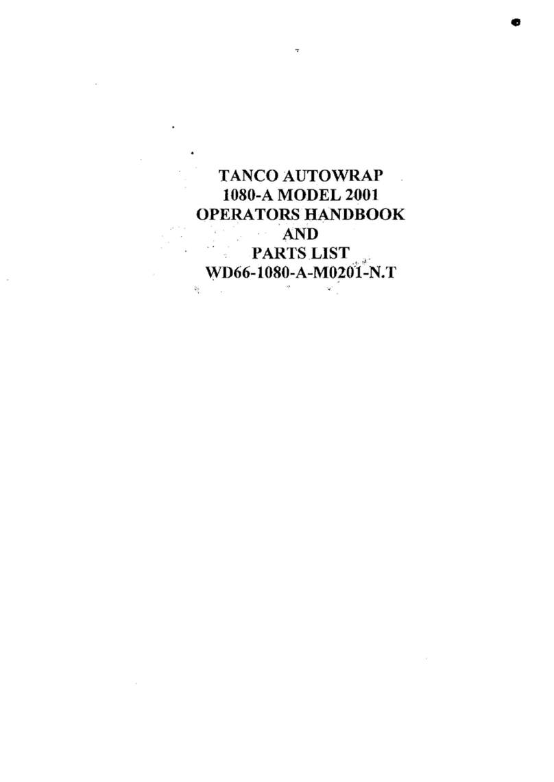 Tanco Autowrap 1080-A Service manual