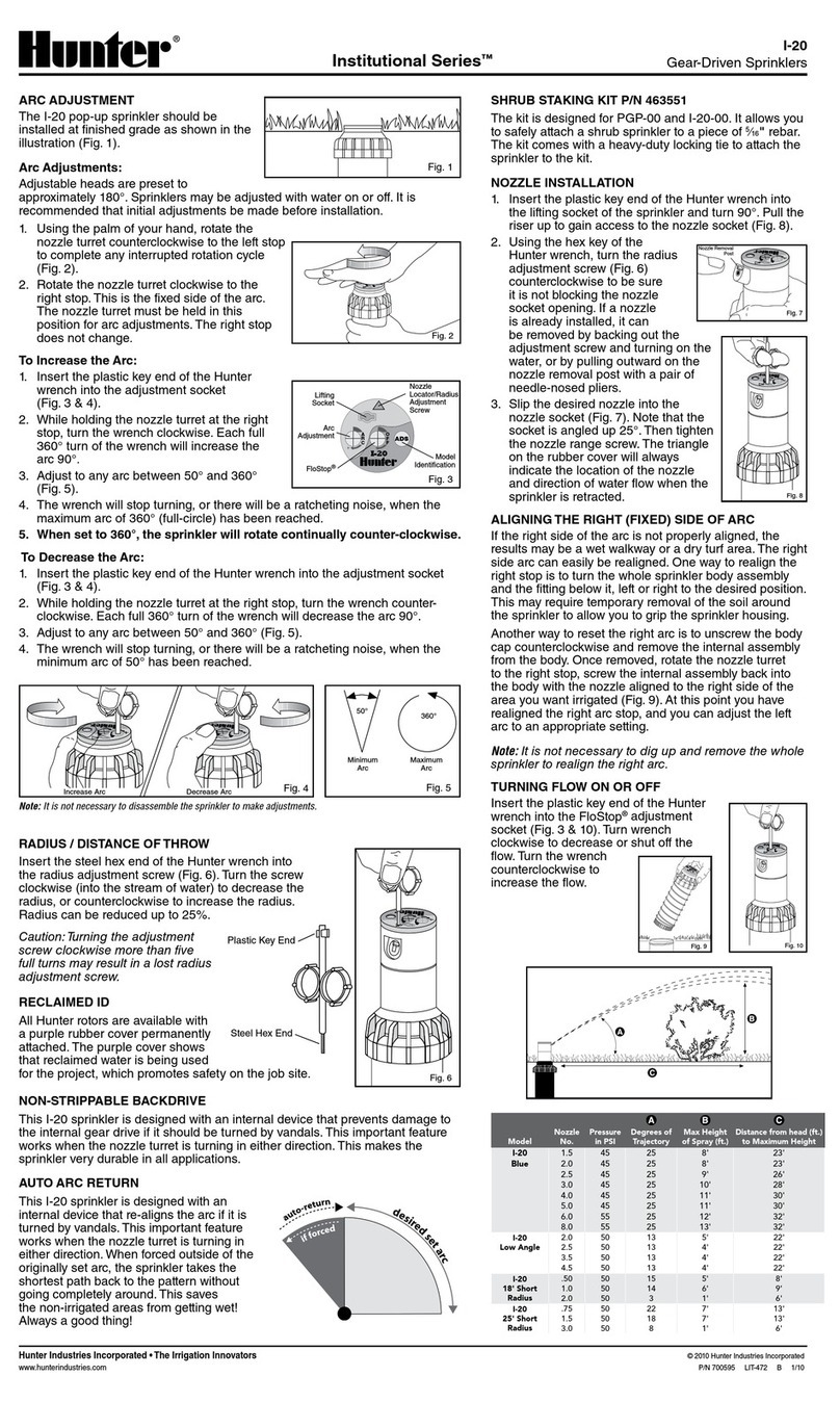 Hunter Institutional I-20 manual