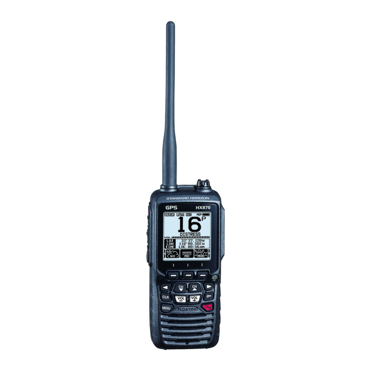 Standard Horizon HX870 User manual