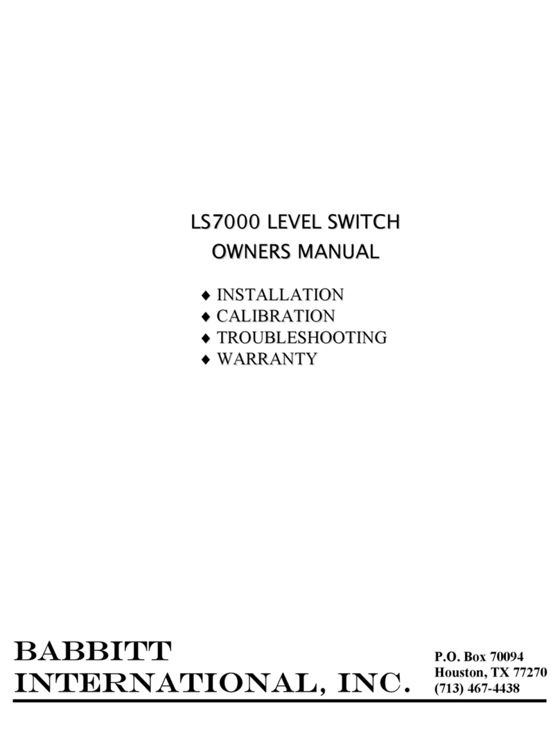 BABBITT LS7000 owner's manual