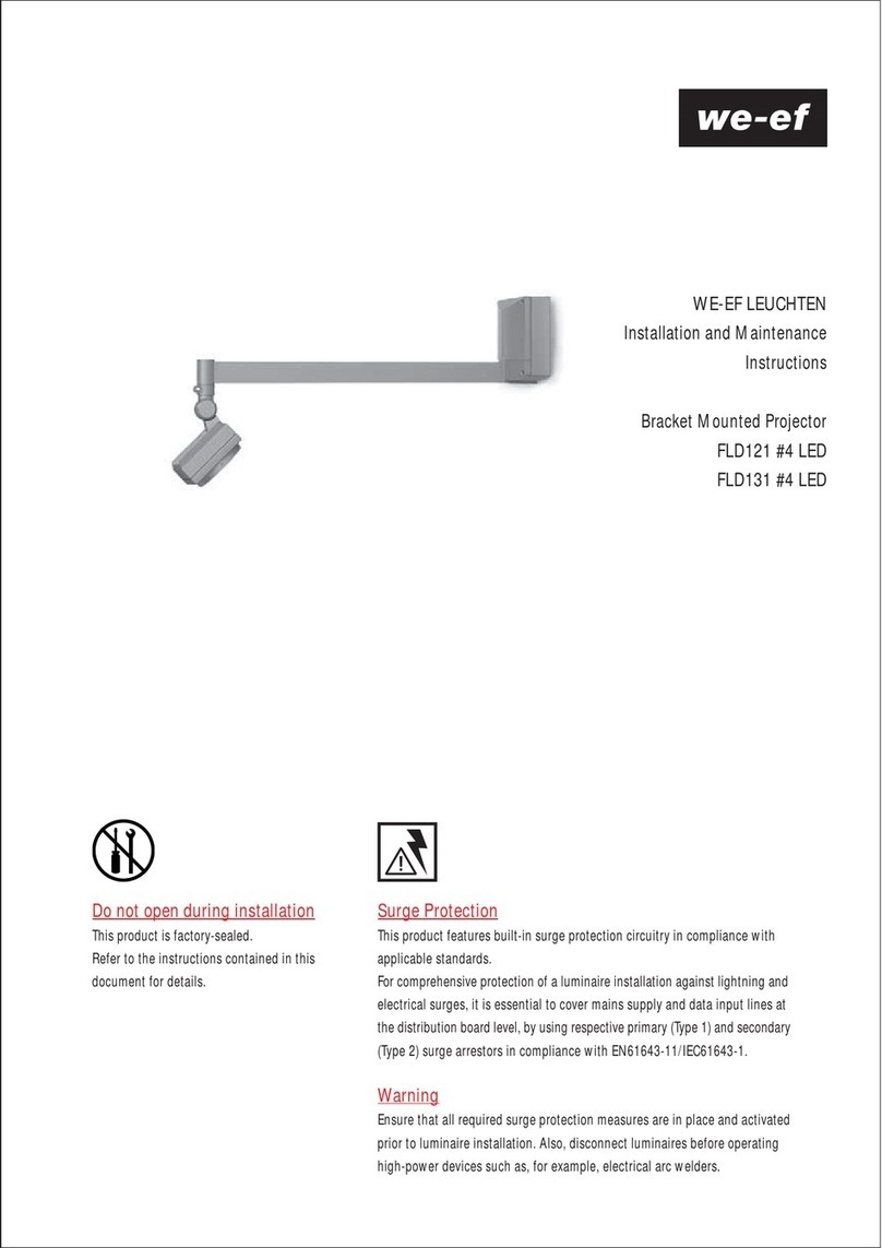 WE-EF FLD121 Installation and maintenance instructions
