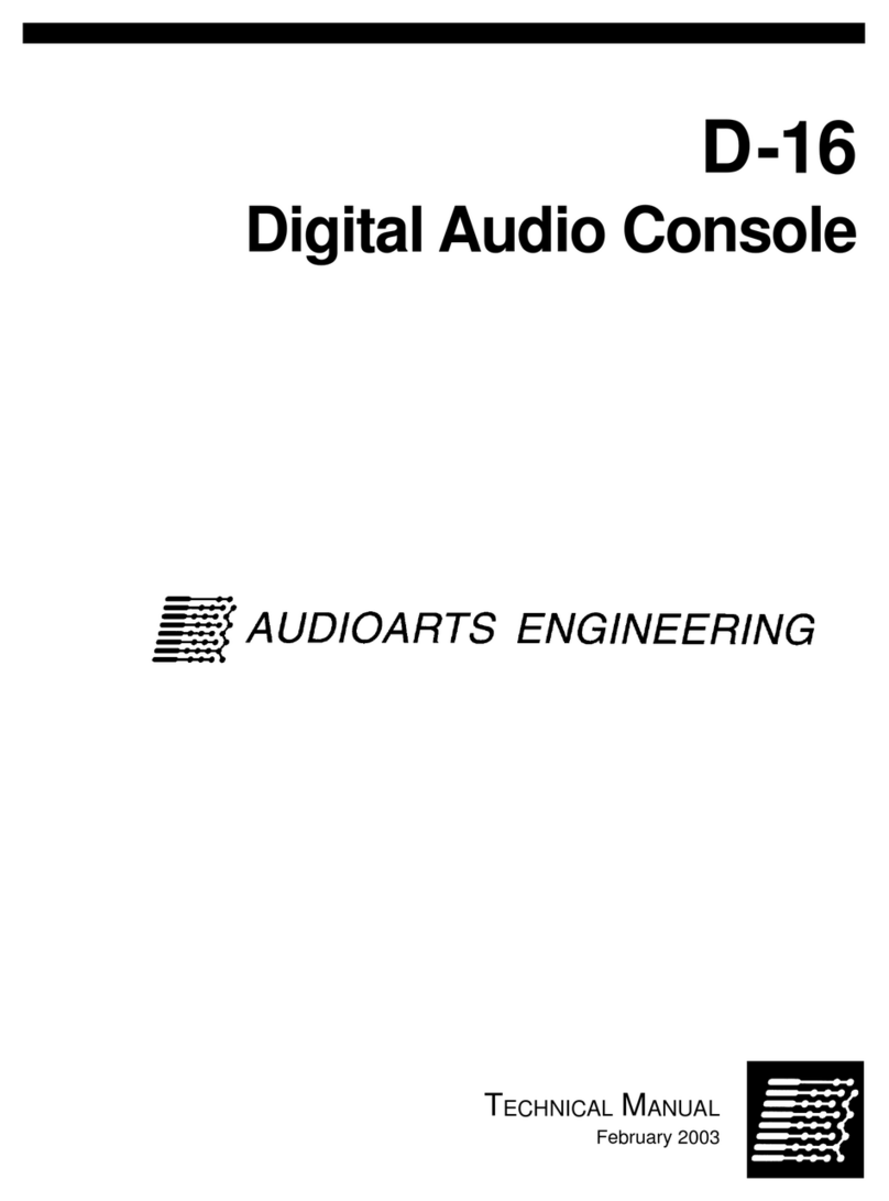 AudioArts Engineering D-16 Technical manual