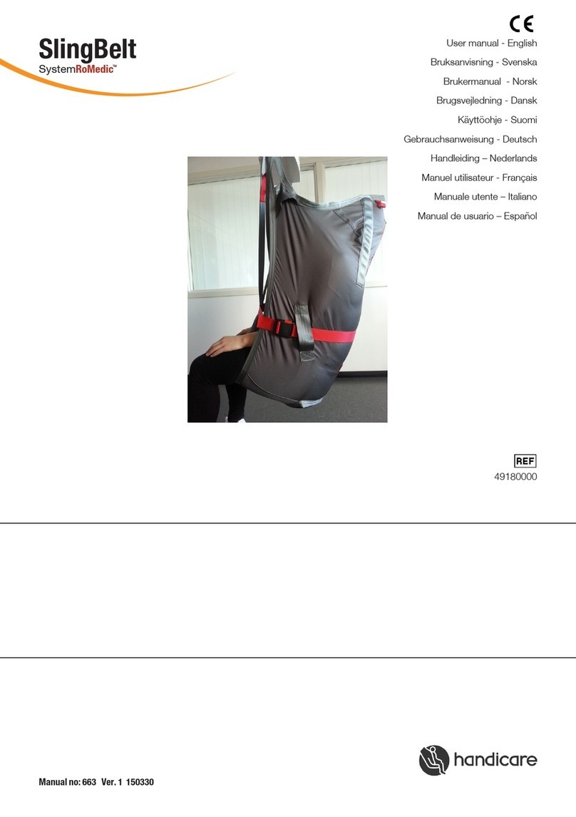 Handicare SystemRoMedic SlingBelt user manual