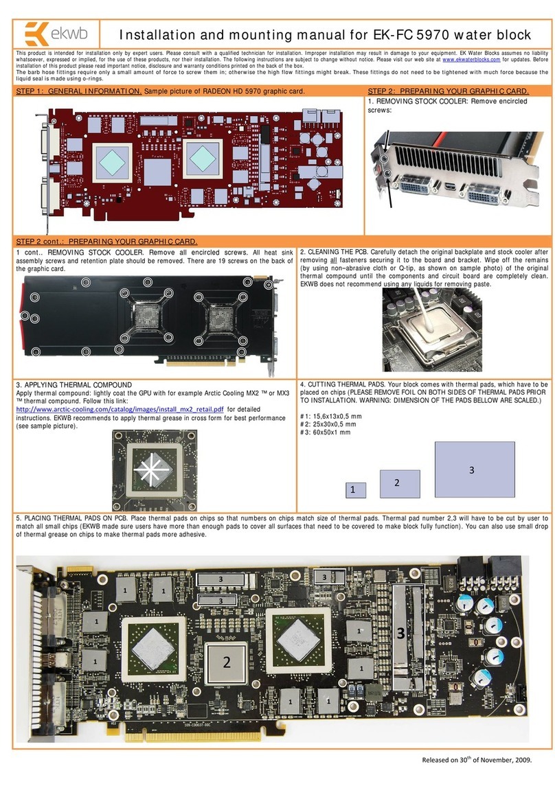 ekwb EK-FC 5970 INSTALLATION AND MOUNTING MANUAL
