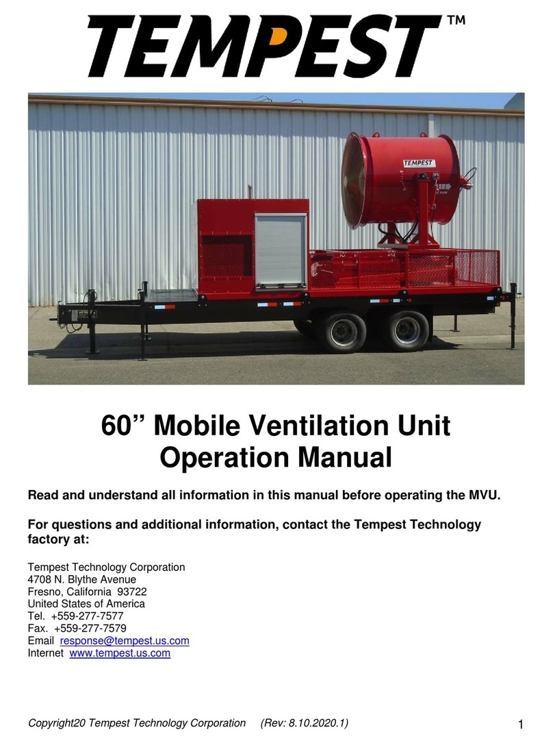 Tempest MVU-60 Operation manual