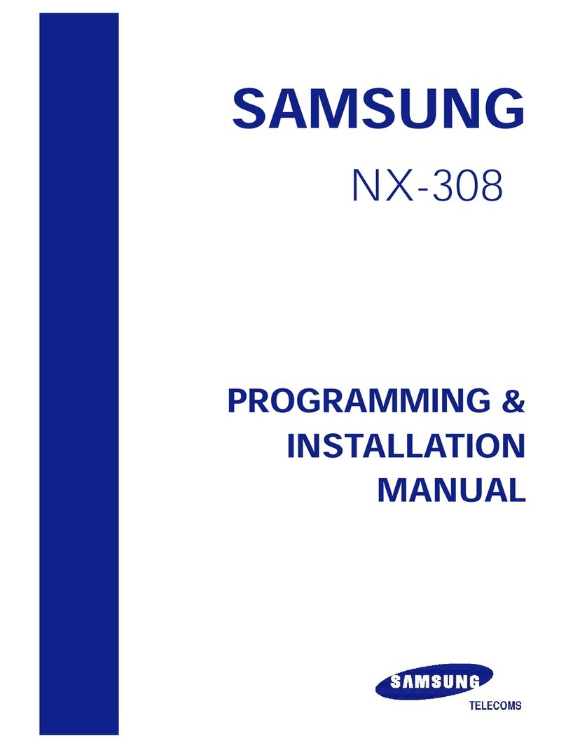 Samsung NX-308 Programming & installation manual
