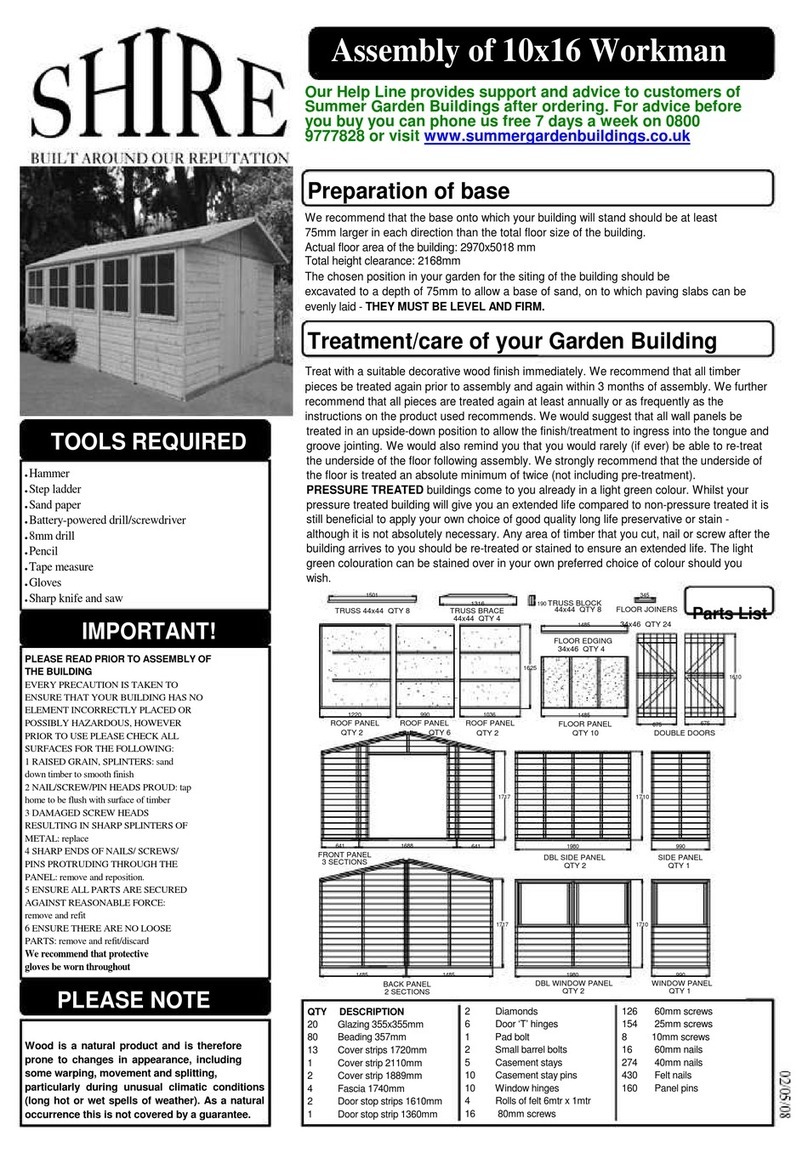 Shire Workman 10x16 Assembly