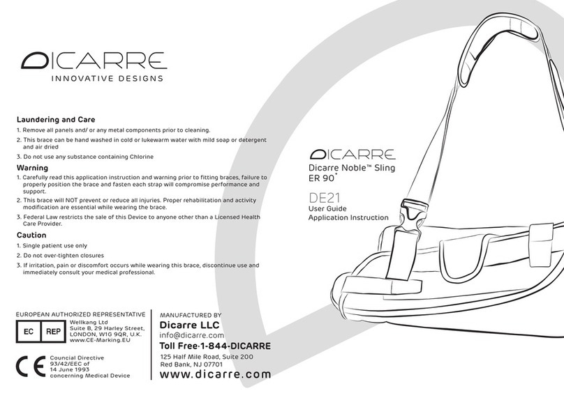 Dicarre Noble ER 90 User Guide Application Instruction