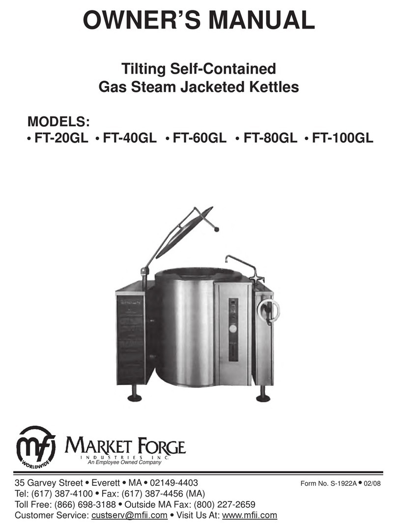 Market Forge Industries FT-20GL owner's manual