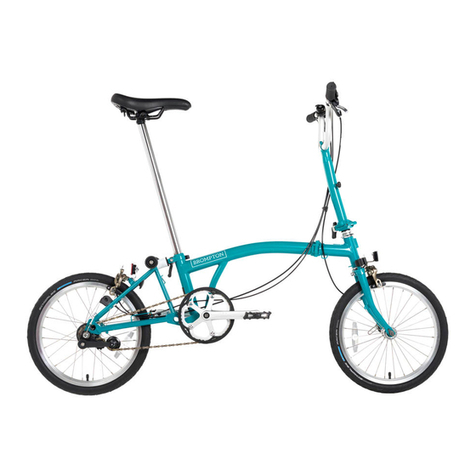 Brompton M3E Tempest Blue 2021 quick start guide