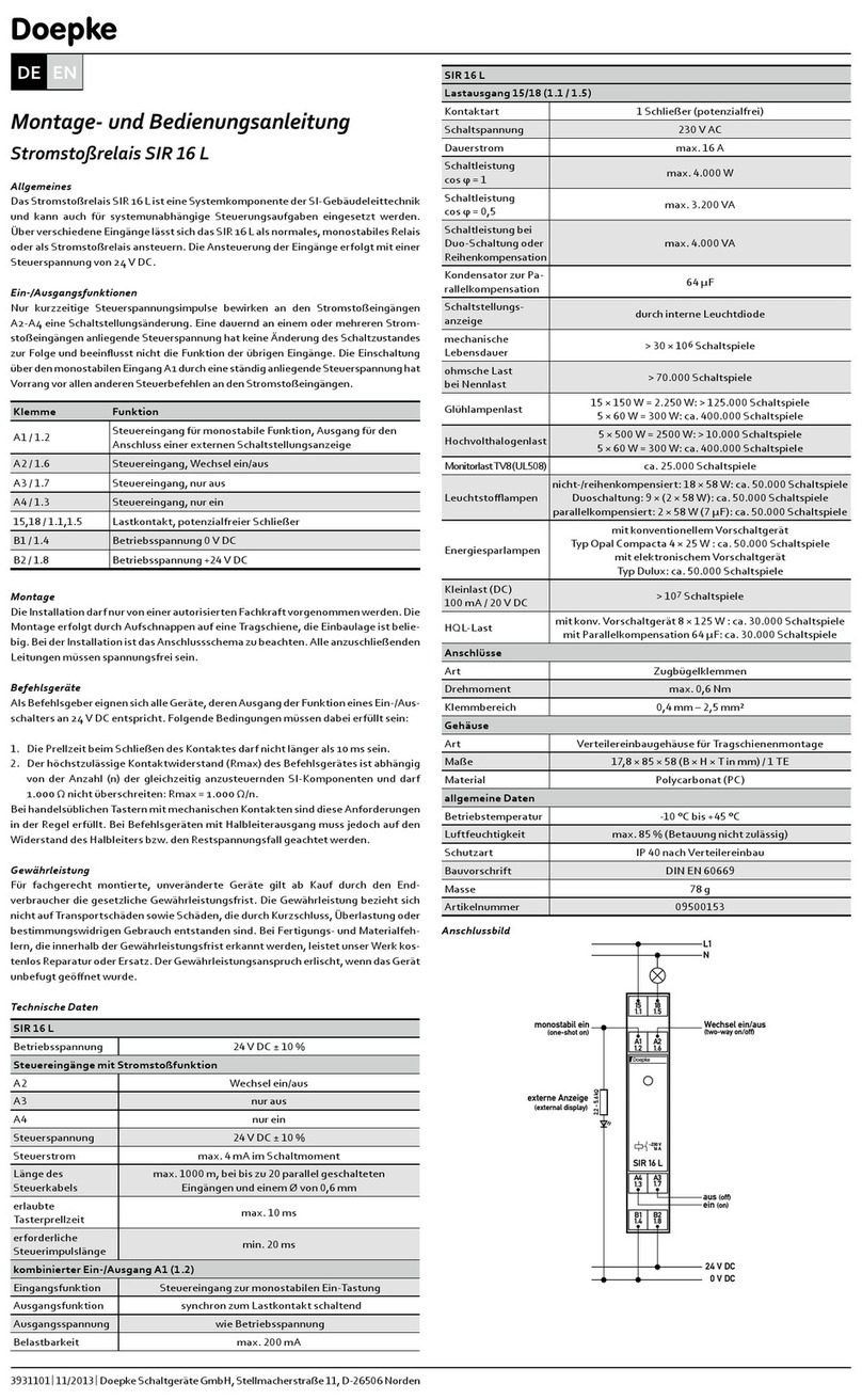 Doepke SIR 16L User manual
