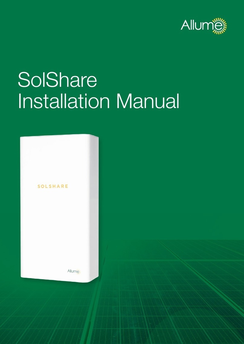 Allume SolShare 100 installation manual