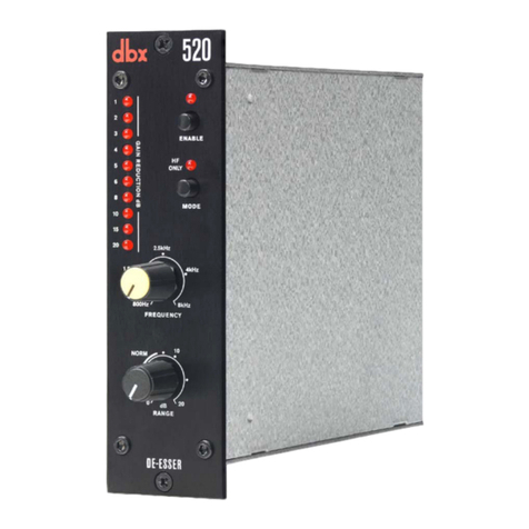 Harman DBX 500 Series owner's manual