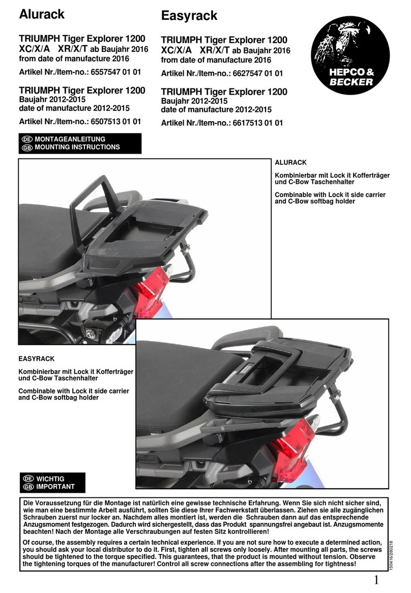 hepco & becker 6507513 01 01 Mounting instructions