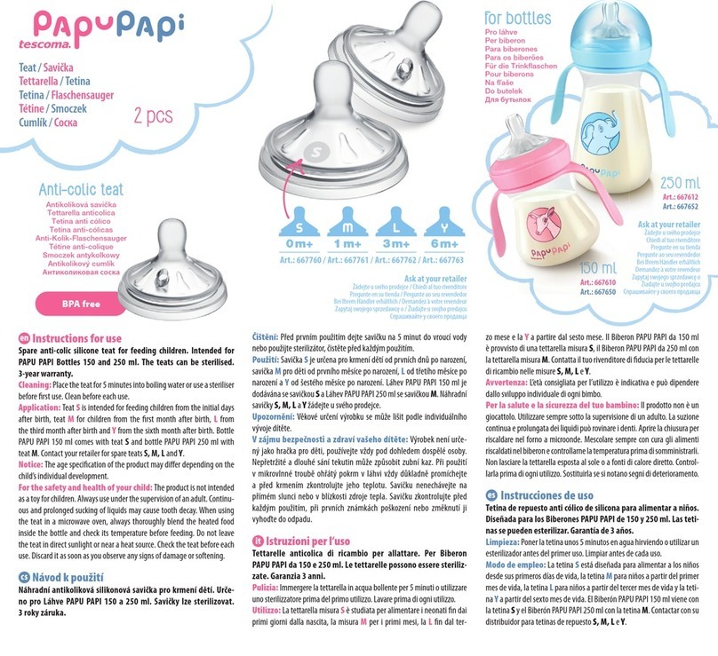 Tescoma Papu Papi 667610 quick start guide