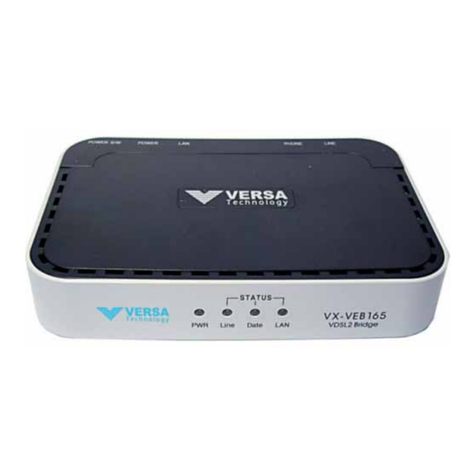 Versa Technology VX-VEB165 manual