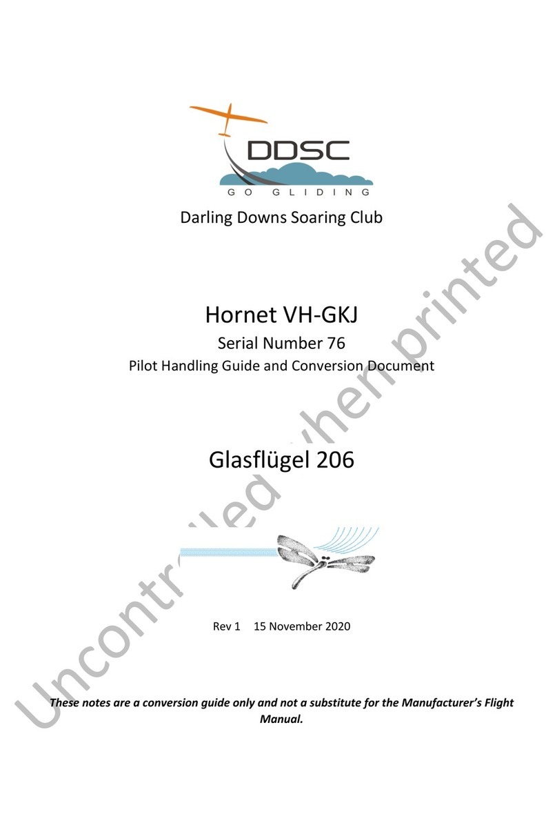 Darling Downs Soaring Club Hornet VH-GKJ Pilot Handling Guide and Conversion Document