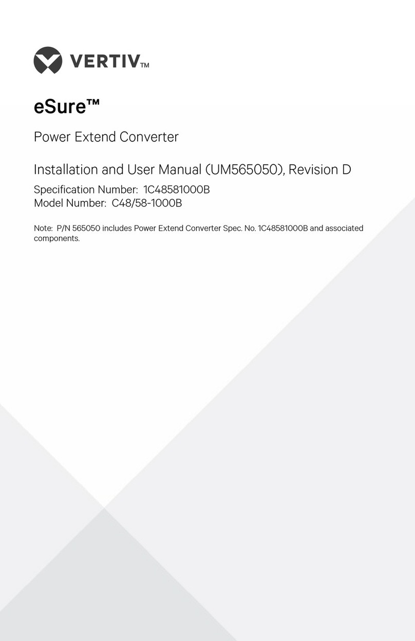 Vertiv eSure C48/58-1000B Installation and user manual